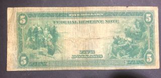 5 Dollar Frderal Reserve Note Series 1914 2