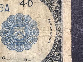 5 Dollar Frderal Reserve Note Series 1914 3
