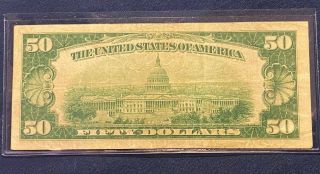 1934 $50 Federal Reserve Note St.  Louis H - A Block,  FR - 2102H 2