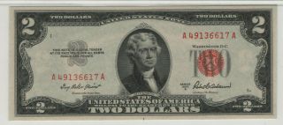 1953 A $2 LEGAL TENDER RED SEAL AA BLOCK FR.  1510 PMG GEM UNC 66 EPQ (617A) 3