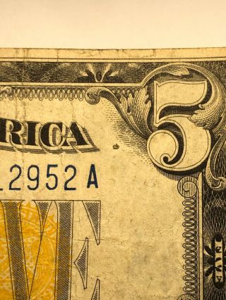 $5 US Silver Certificate Series of 1935A North Africa 3