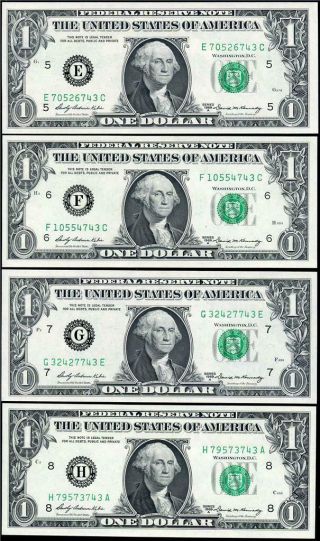 HGR SATURDAY 1969A $1 FRN ( (Complete 12 District Set))  Appears GEM UNCIRCULATED 3