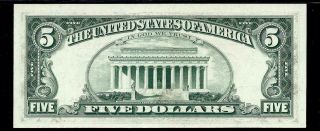 1977 $5 Atlanta Federal Reserve STAR Note FRN 1974 - F PMG 65 EPQ 2