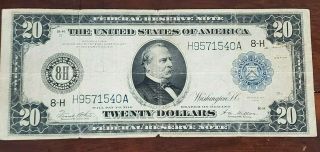 Fr.  8 - H $20 1914 Federal Reserve Note Cleveland