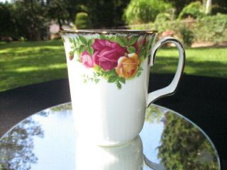B - Old Country Roses Royal Albert Coffee Mug Cup 3.  75 " Tall A1