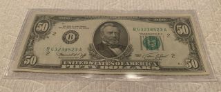 1974 $50 Dollar Bill - - York Federal Reserve Bank - Crisp