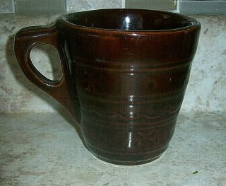 Marcrest Daisy Dot Coffee Mug/cup Pottery Brown Vintage Tea Hot Chocolate