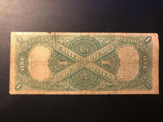 1917 $1 One Dollar United States Legal Tender Note Speelman - White 2