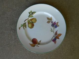 Royal Worcester Evesham Vale 8 " Salad Plate 1986 England Porcelain
