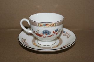 Wedgewood Teacup And Saucer - Bone China - Made In England