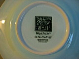 Tabletops Gallery Baja Palm Trees Salad Luncheon Plate Hand Painted Hand Crafted 2
