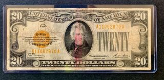 Series 1928 $20 Gold Certificate