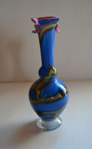 Antonio Garcia Art Glass Vase Signed And Dated 83