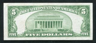 FR.  1850 - C 1929 $5 FRBN FEDERAL RESERVE BANK NOTE PHILADELPHIA,  PA ABOUT UNC 2