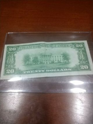 1928 $20 TWENTY DOLLARS FEDERAL RESERVE NOTE “GOLD ON DEMAND” 2