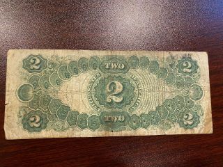 SERIES OF 1917 LARGE SIZE TWO DOLLAR $2 US LEGAL TENDER BANK NOTE.  UNCERTIFIED 2