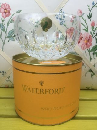 Nwt Orig Box Waterford Lead Crystal Lismore 5 " Candy Bowl 40016459 Msrp $76.  00