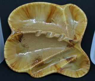 Vintage Royal Haeger Pottery Ashtray 2071 Gold/yellow/brown - Chip