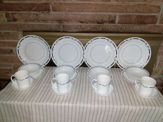 20 Piece Set Of Corelle Zenith Pattern Settings For 4 Nos