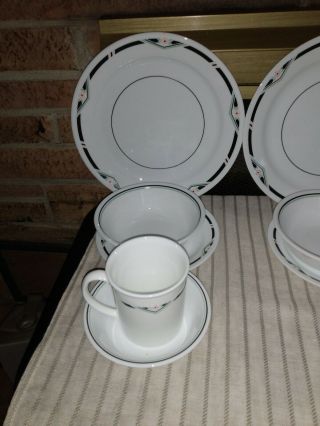 20 piece set of Corelle Zenith Pattern Settings for 4 NOS 2