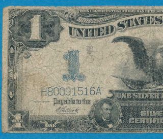 $1.  00 1899 Fr.  235 Black Eagle Blue Seal Silver Certificate