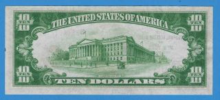 1929 National Currency $10 Federal Reserve Bank of York Note FR 1860 - B 2
