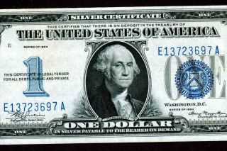 $1 1934 ( (extremely Fine))  Funny Back Silver Certificate