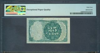 25¢ Fractional Currency,  Fr.  1309,  PMG Choice Unc.  64 EPQ 2