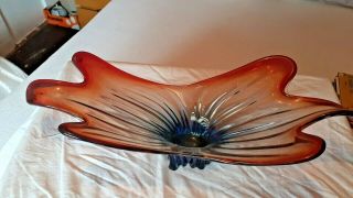A Very Large Murano/ Sommerso Sculpture Art Glass Centre Peice