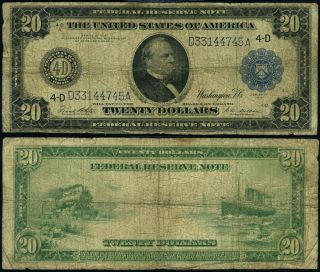 Fr.  979 A $20 1914 Federal Reserve Note Cleveland Vg