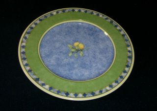 Royal Doulton " Carmina " 9 " Salad Plate Lemons 1999 Design.