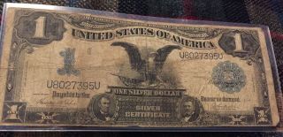 Series Of 1899 $1.  00 Silver Certificate Black Eagle One Dollar Note