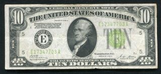 Fr.  2002 - E 1928 - B $10 Lgs Light Green Seal Frn “gold On Demand” Richmond,  Va Vf