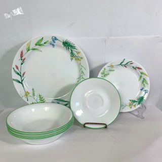 Set Of 16 Corelle My Garden Floral Dinner Plates Salad Plates Saucers Bowls 4 Ea