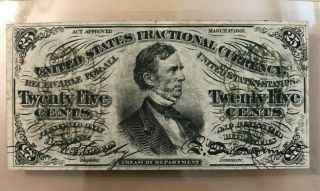 Third Issue Fractional Currency 25 Cents Note - Fessenden