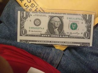 ((ERROR))  $1 2016 Federal Reserve Note ( (Misaligned))  CURRENCY 3