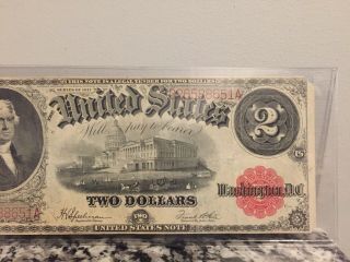 U.  S.  LARGE TWO DOLLAR NOTE RED SEAL SERIES OF 1917 WITH JEFFERSON 3