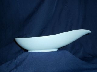 Vtg Hull Pottery Matte Glaze Blue Console Planter Bowl Usa 151 Gravy Boat