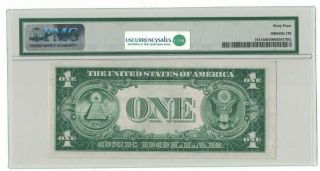 1935 B US $1 Dollar Silver Certificate PMG 64 Choice Uncirculated Note H87844888 2
