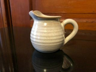 Vintage Rowantrees Pottery Small Ceramic Pitcher/creamer Blue Hill Maine