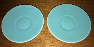 Franciscan El Patio Turquoise Glossy 2 Saucers Only