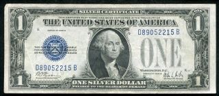 Fr.  1602 1928 - B $1 One Dollar “funnyback” Silver Certificate Very Fine,