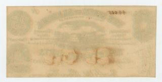 1863 Cr.  6 25c The State of ALABAMA Note - CIVIL WAR Era UNC 2