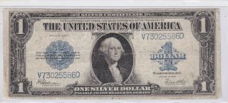 Kappyscoins W5782 1923 The Last Large $1.  00 Silver Certificate Fine Bank Note