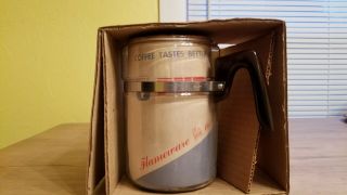 Vintage Pyrex Flameware Glass Coffee Pot 9 Cup Percolator 7829