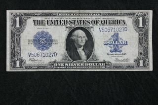 $1 1923 Horse Blanket Large Silver Certificate V50671027d One Dollar Fr 237 Kl52