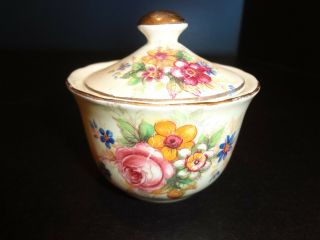 Vintage Royal Stuart Spencer Stevenson Bone China Sugar Bowl