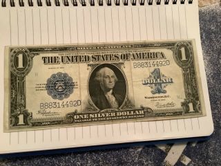 1923 Us $1 Silver Certificate Large Note