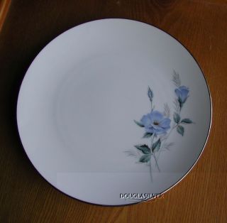 Noritake Sylvia Fine China 8 1/4 " Salad Plate Blue Flower
