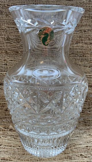 Waterford Crystal 7 Inch Flared Flower Vase Ballina Pattern Signed,